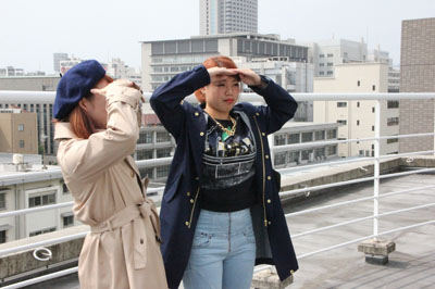 発表後は全員で校舎の屋上へ!