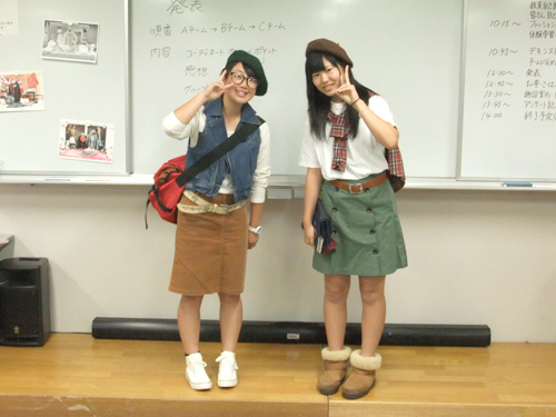 アクティブでカジュアルなイメージのコーディネートで、「このまま外出してもOK!」というくらい上手にできました。