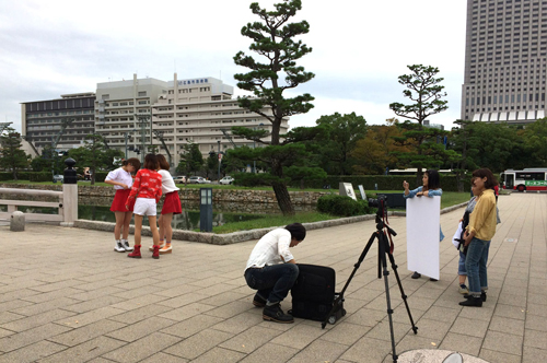 場所とアングル確認