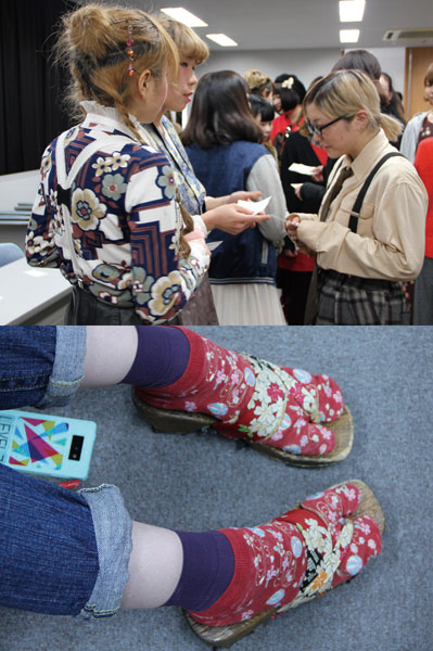 それぞれの思う「和の装い」でホールもにぎわいました。