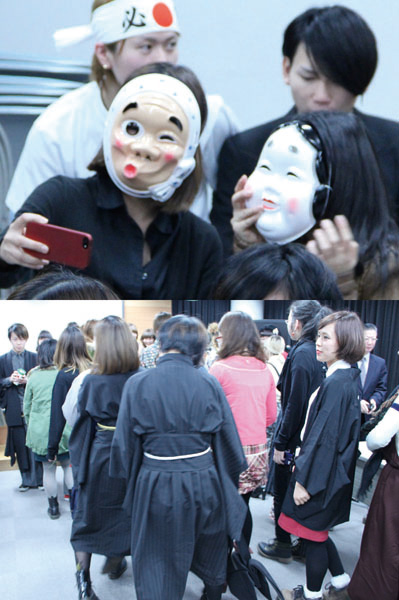 それぞれの思う「和の装い」でホールもにぎわいました。