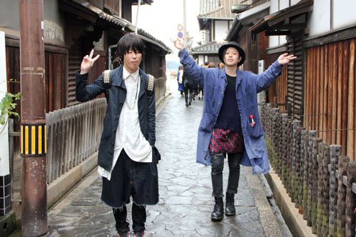 トータルファッション科唯一のメンズ2人は、先輩後輩ですがとても仲良しです。