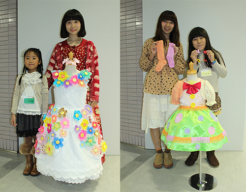 キッザニア東京ファッションデザインコンテスト』アパレル技術科の学生